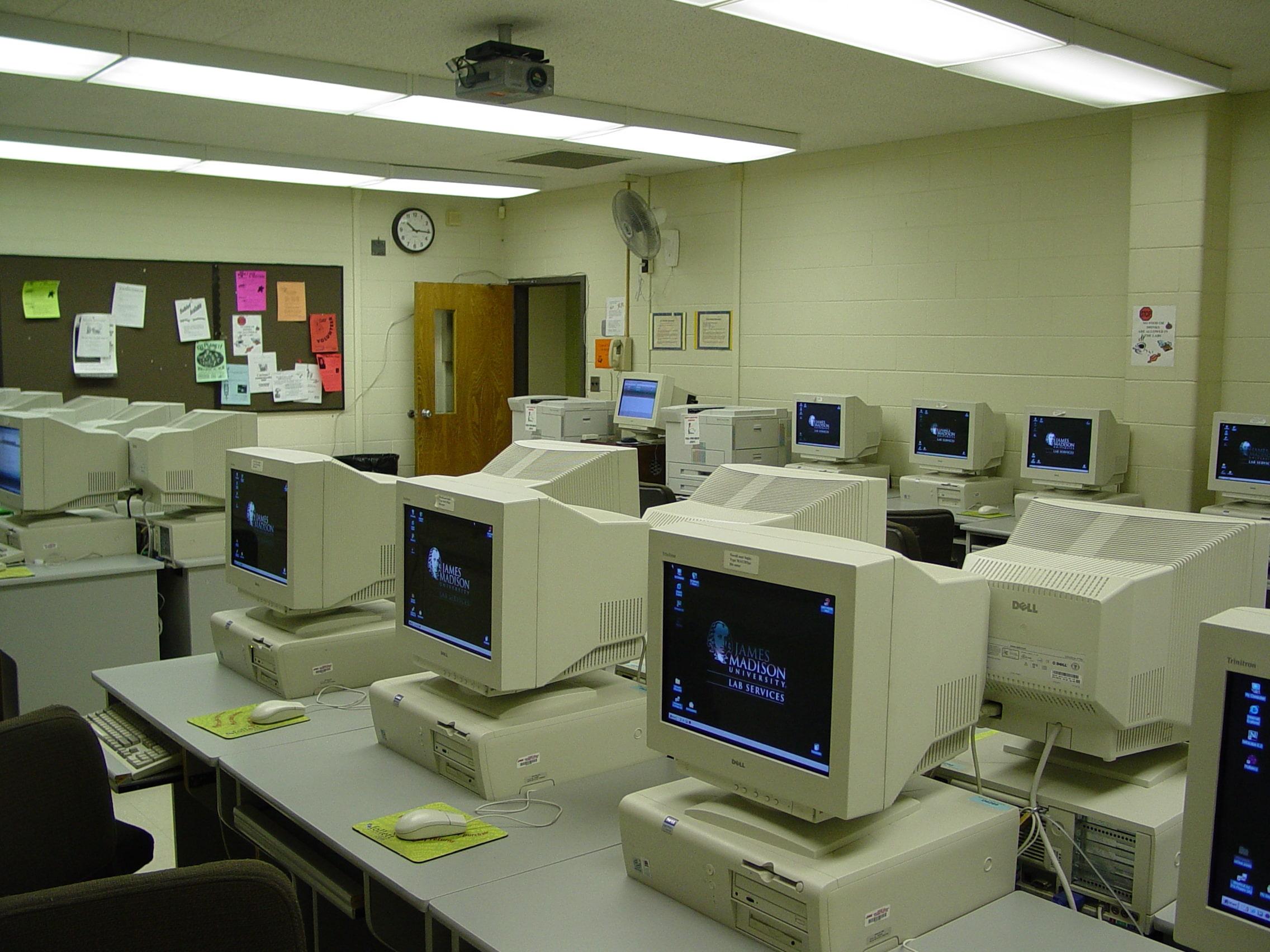 Old computer lab in 2000s